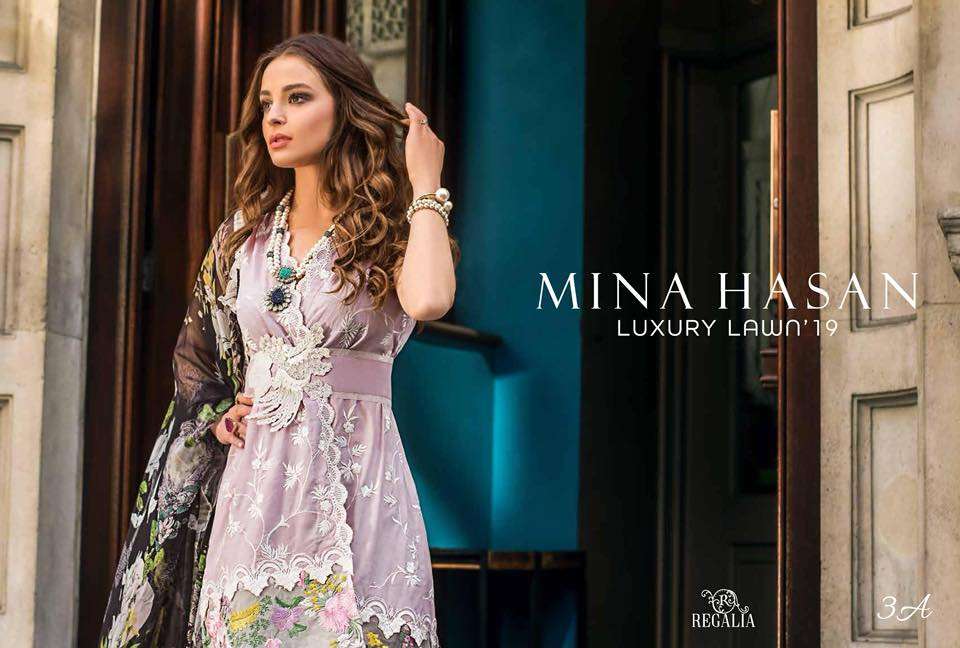 MINA HASSAN FESTIVE LUXURY LAWN 2019 - SALE RESTOCKED STOCK LOT
